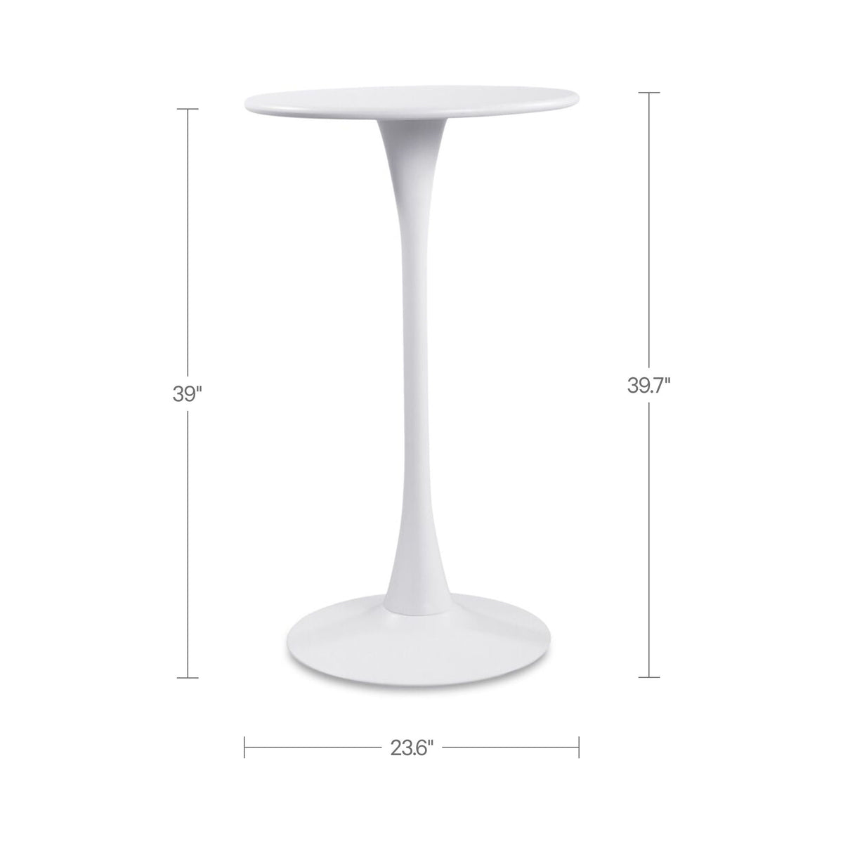 Gage - Outdoor Bar Table - White