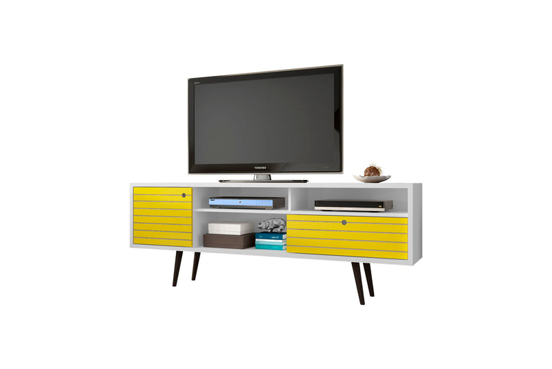 Manhattan Liberty - 71" TV Stand With White Frame