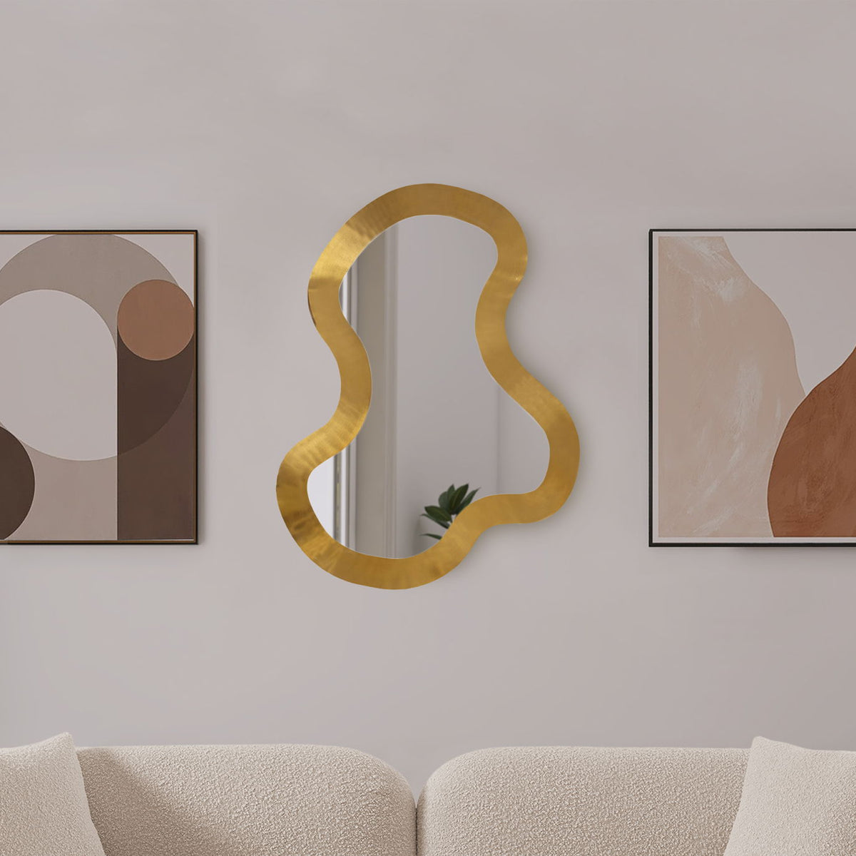Oblique - Metal Frame Mirror