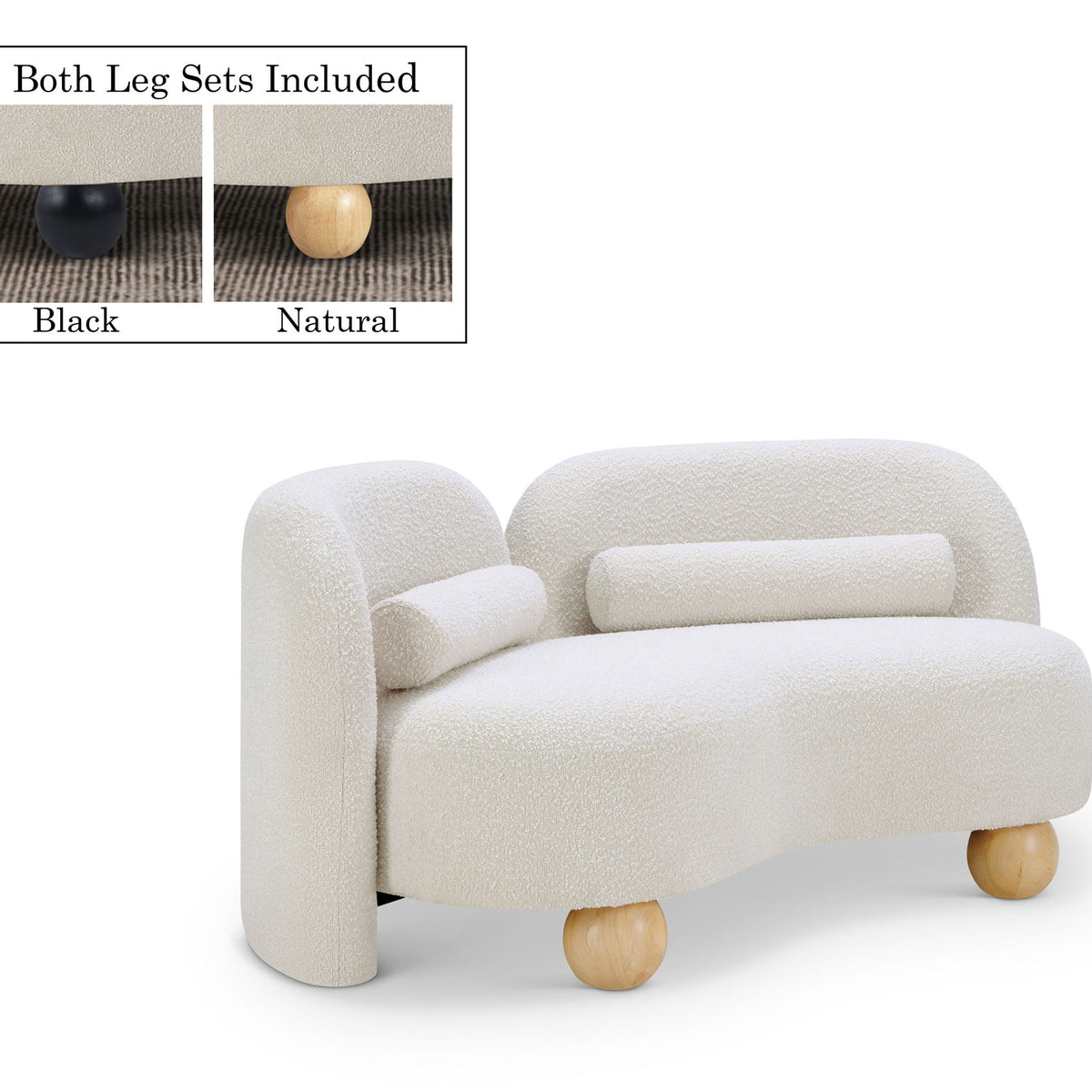 Daphne - Boucle Loveseat