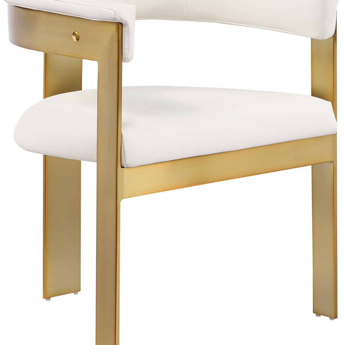 Romeo - Faux Leather Dining Chair With Gold Base (Set of 2)