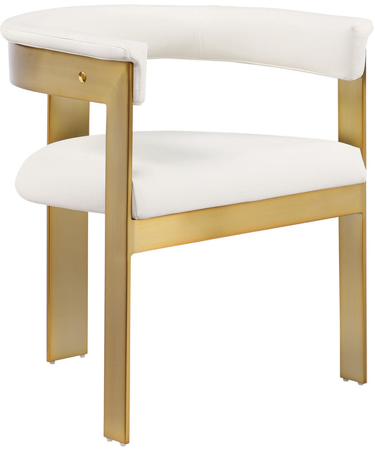 Romeo - Faux Leather Dining Chair With Gold Base (Set of 2)