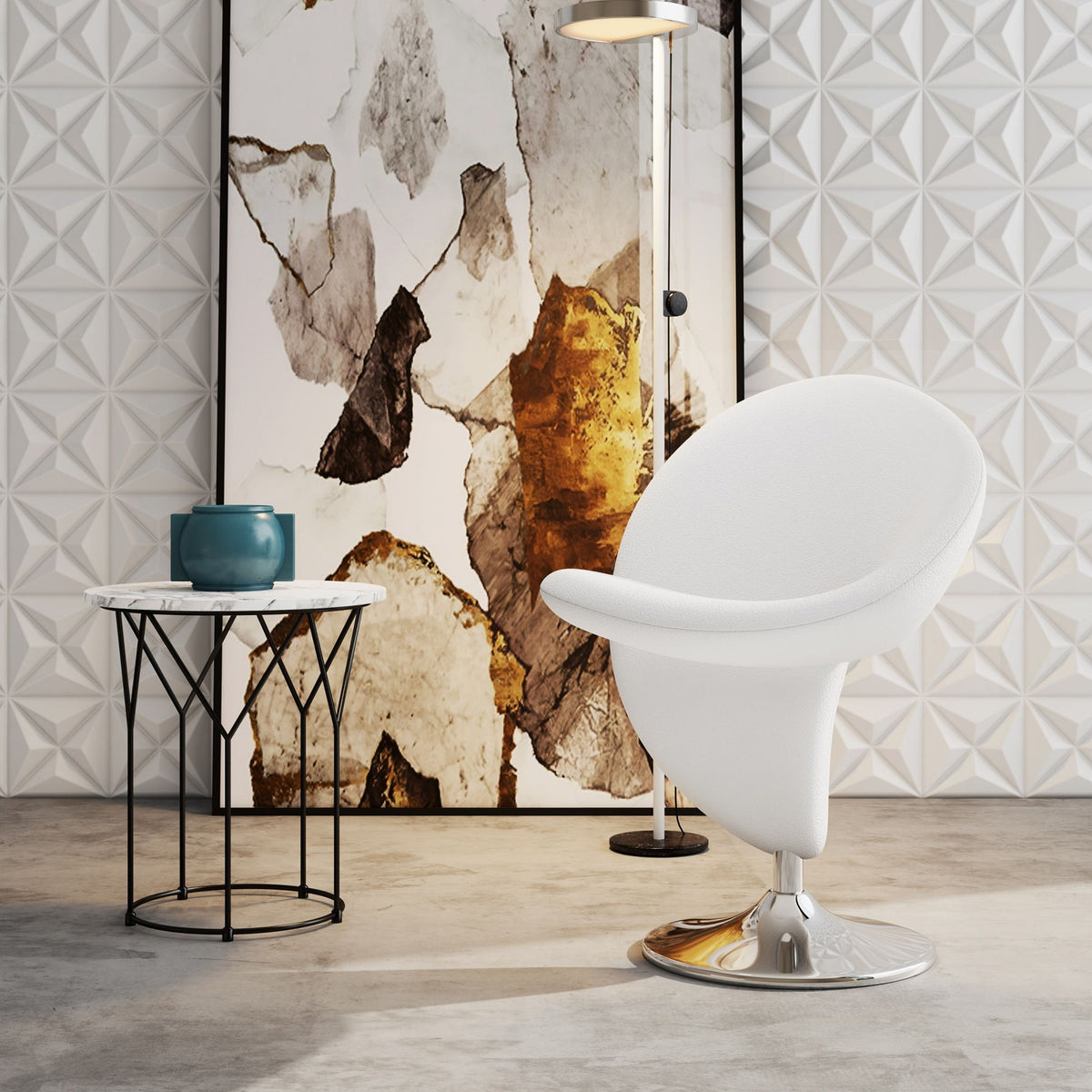Manhattan Curl - Swivel Lounge Chair