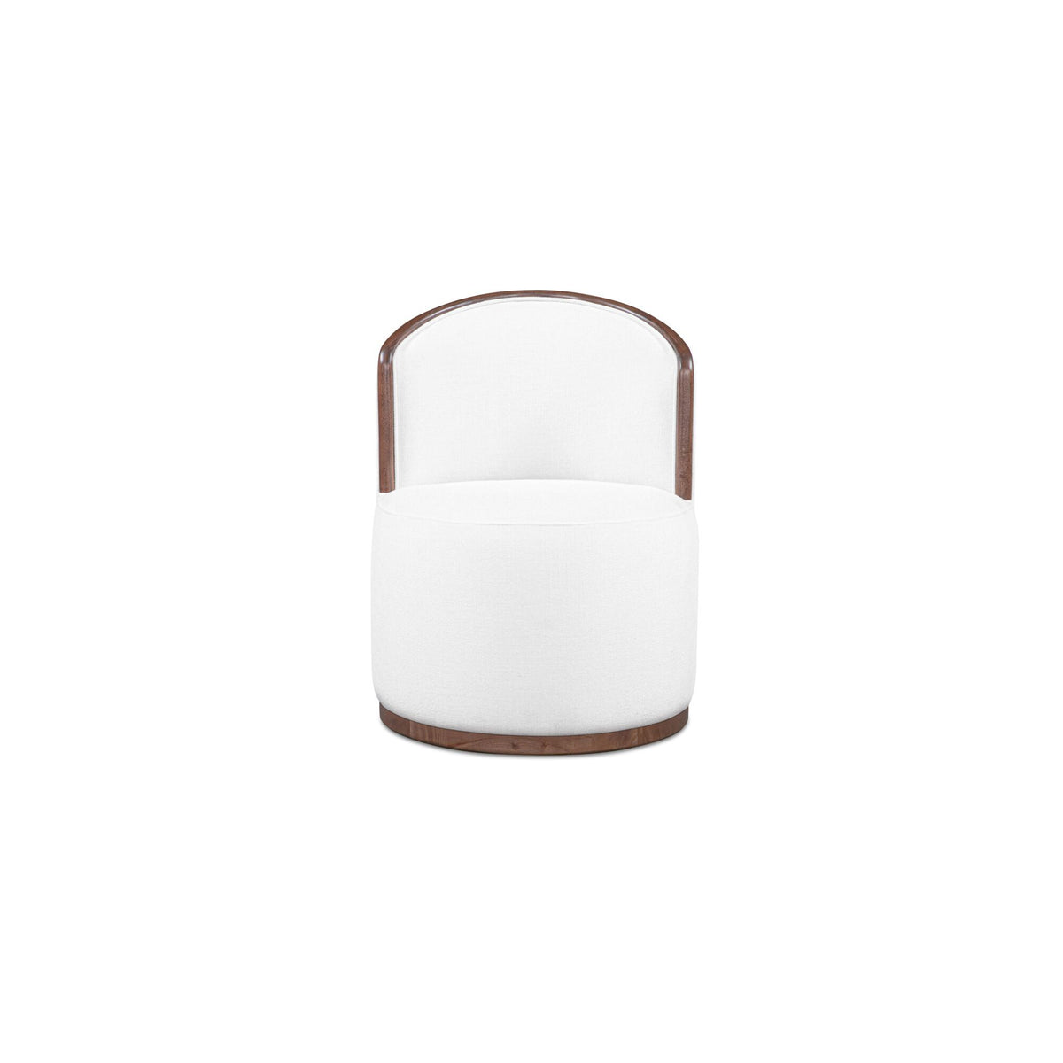 Rossi - Swivel Dining Chair - Cream / White