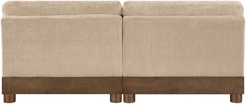 Turin - Fabric Upholstered Modular Armless Loveseat