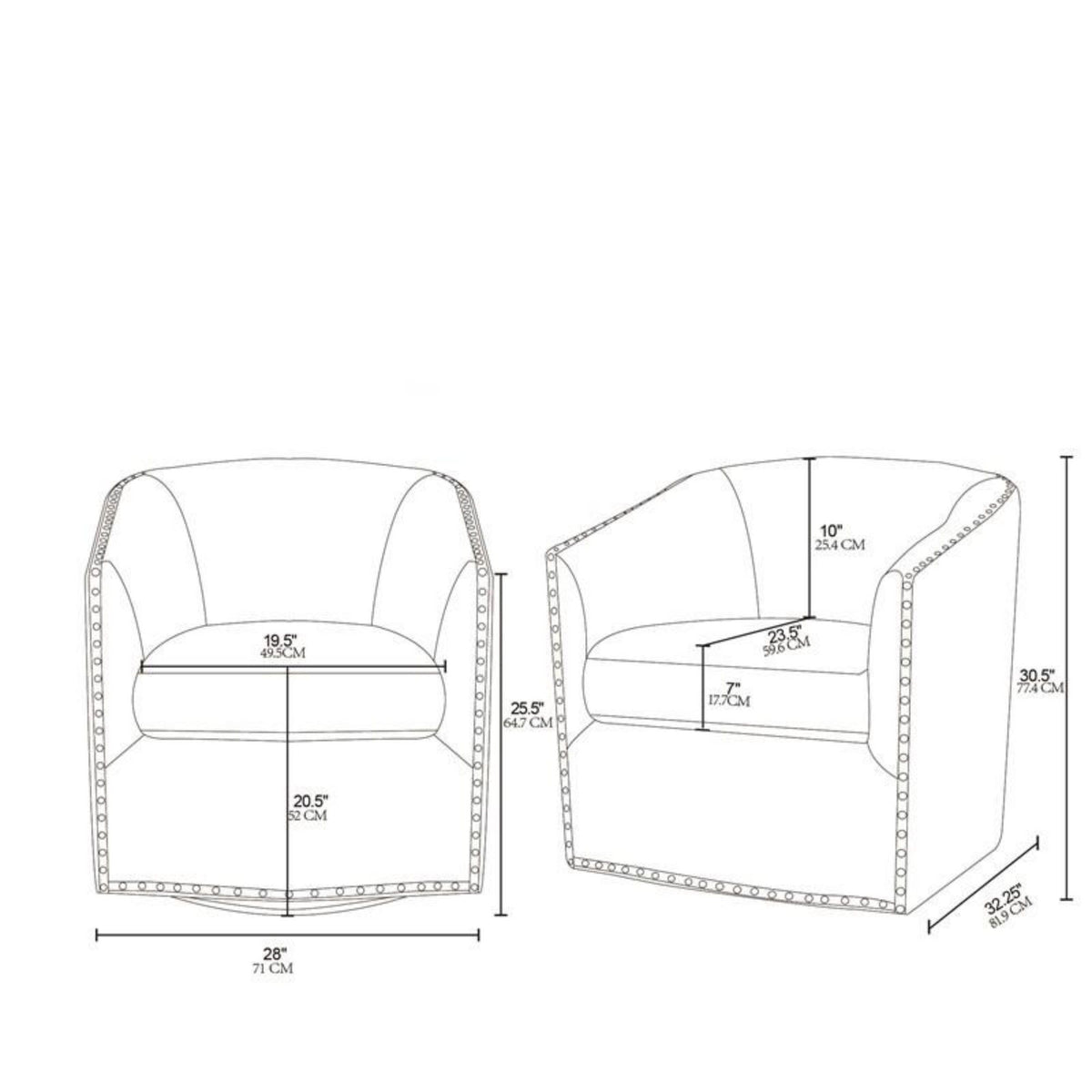 Luxurious Chair With 360 Degree Rotation
