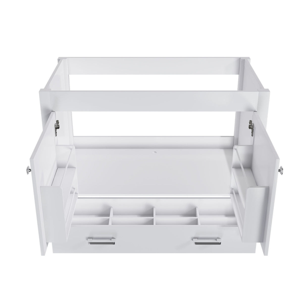 42" Bathroom Vanity Base With Doors And Drawer - White