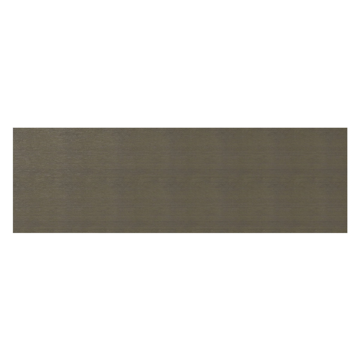 Tall TV media stand in dark brown wood-grain finish, side panel detail