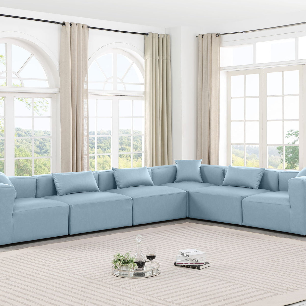 Cube - 6 Piece Modular Corner Sectional