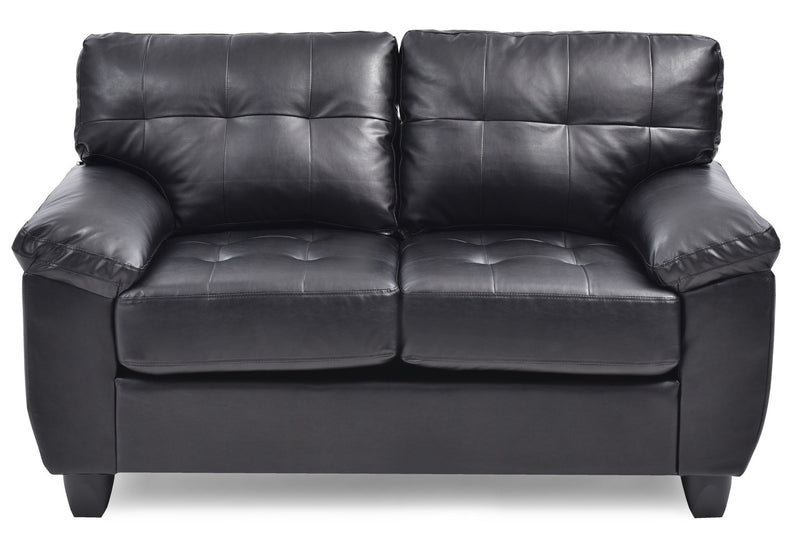 Stylish Loveseat With Padded Arms