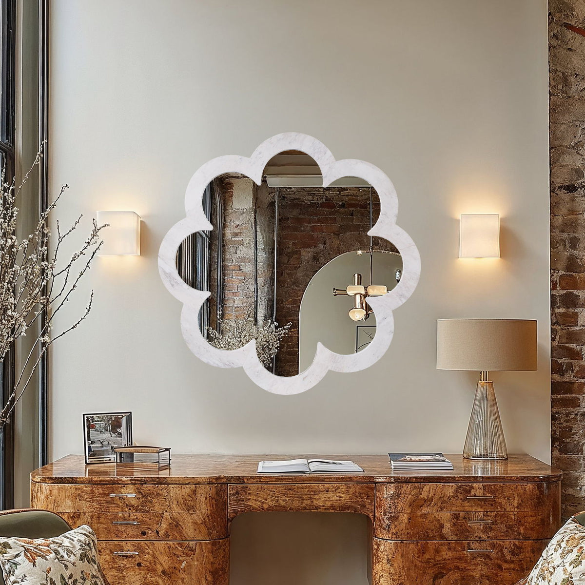 Vicenza - Genuine Marble Frame Mirror