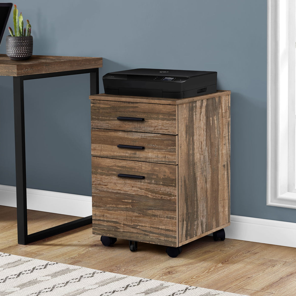 File Cabinet, Rolling Mobile, Storage Drawers, Printer Stand, Office, Work, Contemporary, Modern