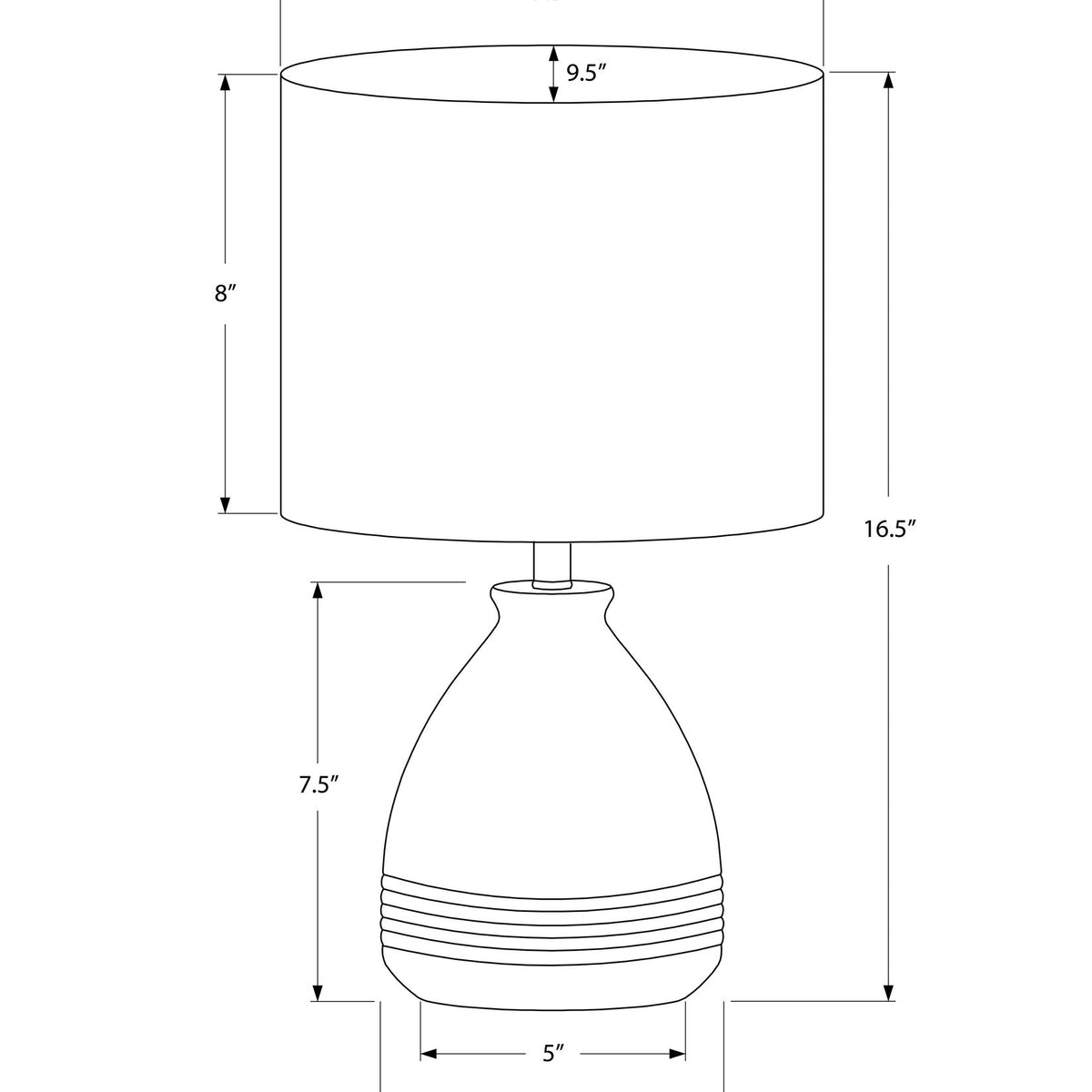 Lighting, Modern Table Lamp - Cream