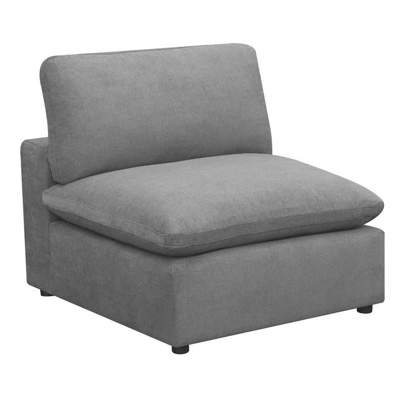 Cloud 9 - Sectional Armless Chair - Dark Gray