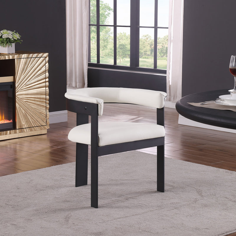 Romeo - Faux Leather Dining Chair With Black Base (Set of 2)