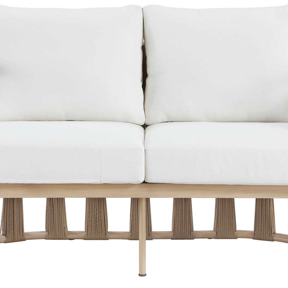 San Pietro - Resilient Waterproof Fabric 60.5" Upholstered Outdoor Patio Loveseat