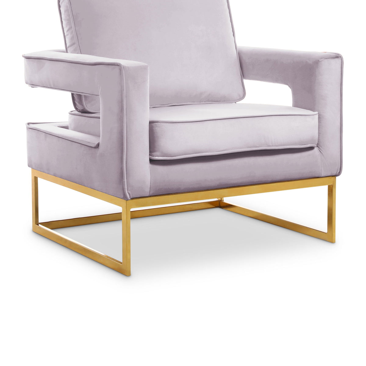 Noah - Accent Chair with Gold Legs