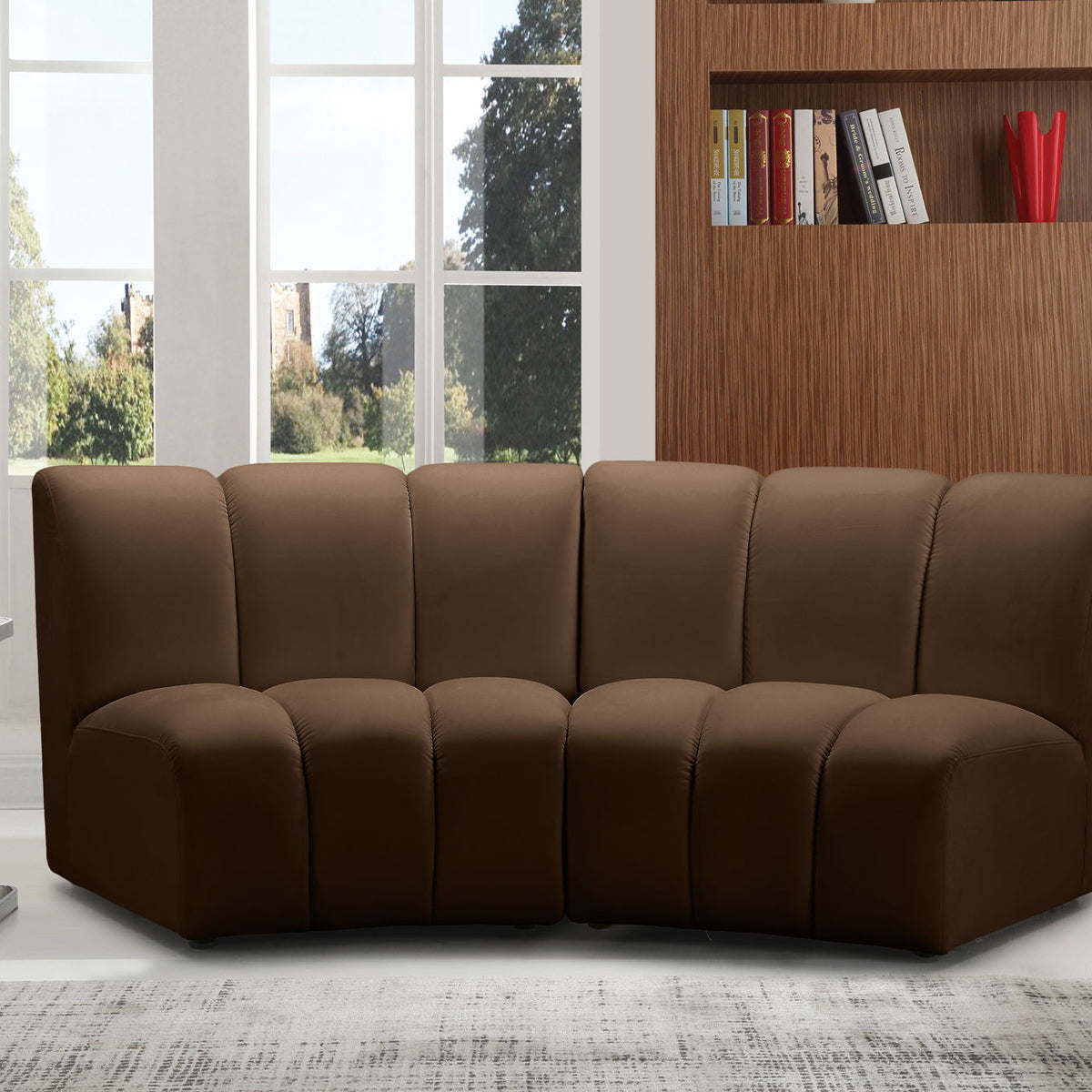 Infinity - 2 Piece Modular Sectional - Brown