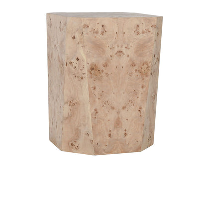 Avena - Burl Wood Square End Table - Natural