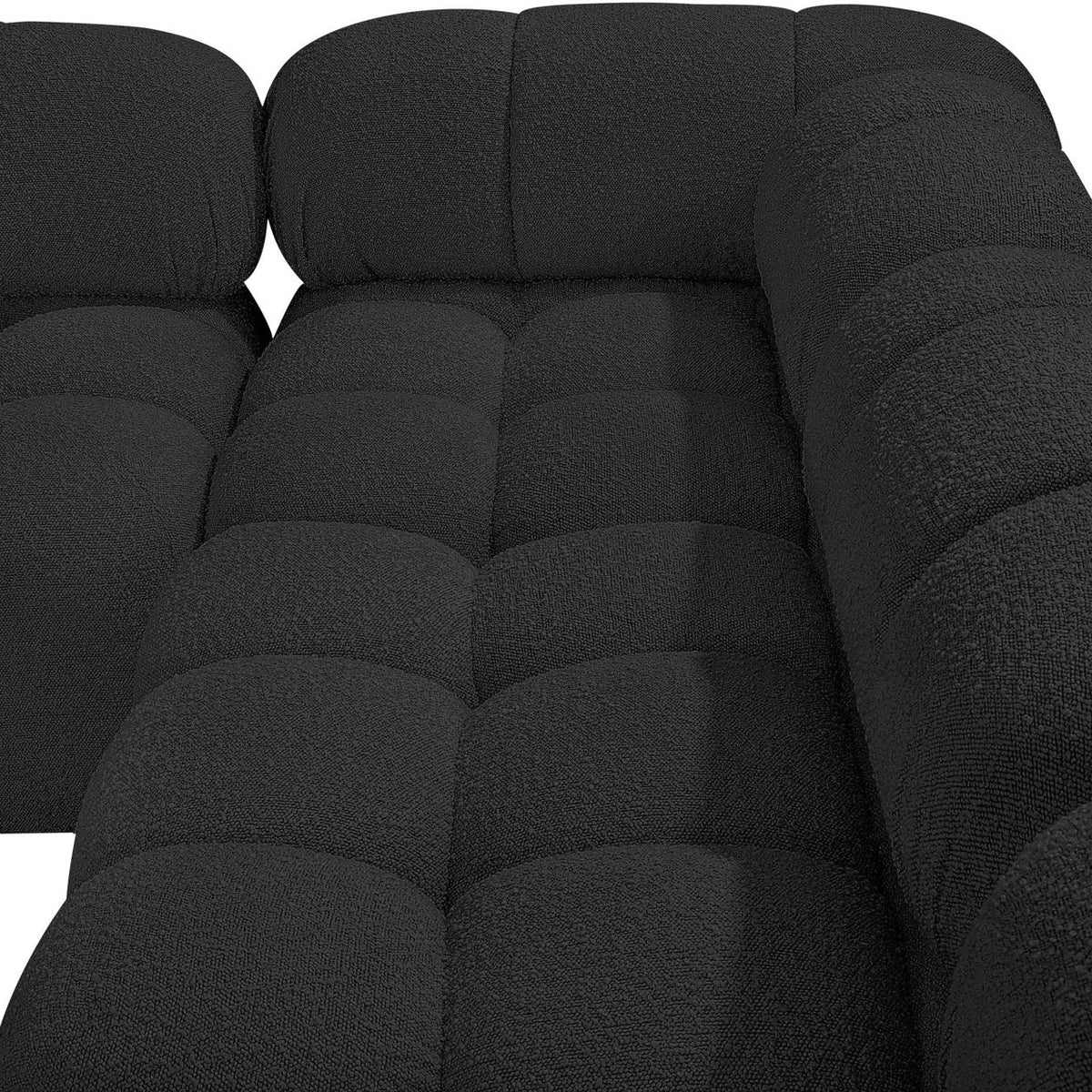 Ames - 7 Piece Boucle Fabric Modular Sectional