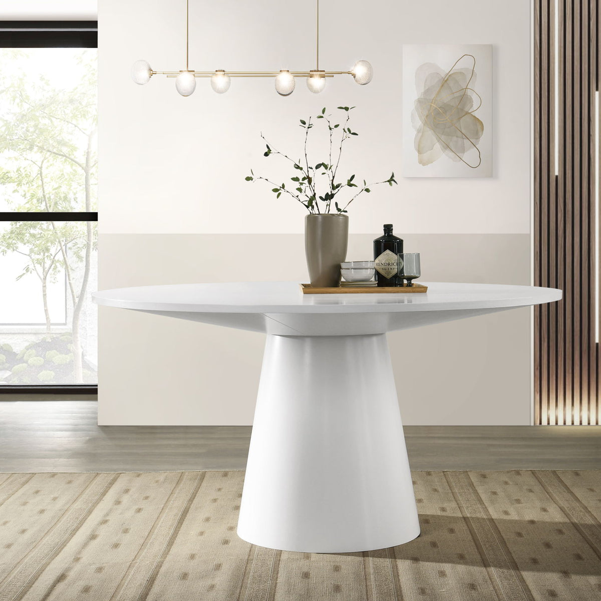 Jasper - Wide Contemporary Round Dining Table