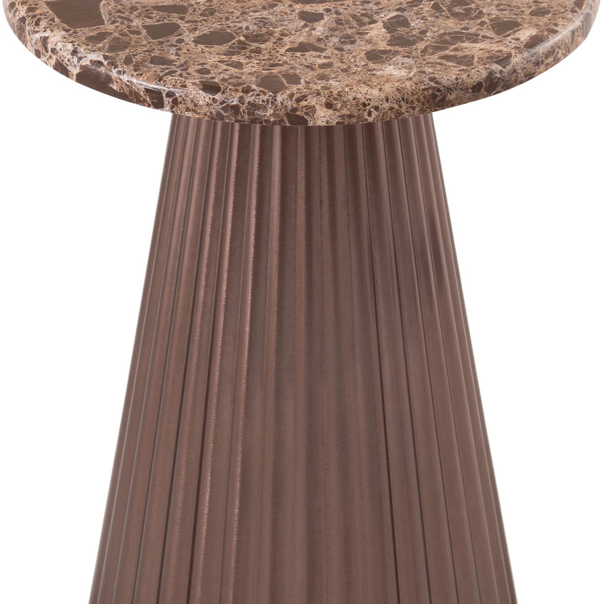 Cindra - Genuine Marble Top And Iron Base Table
