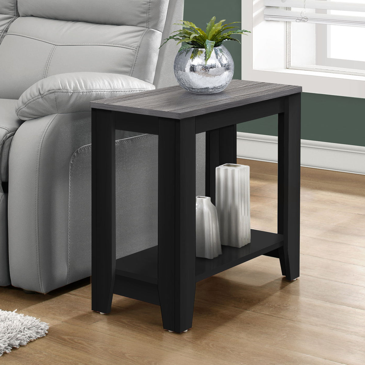 Accent Table, Side Transitional, Elegant Design
