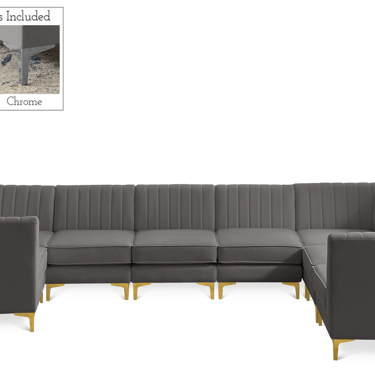 Alina - 8 Piece Modular U-Shaped Sectional
