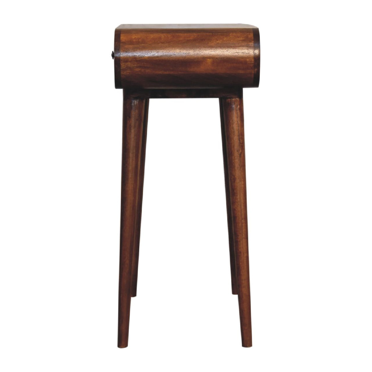 Mini Round Fold Vanity - Chestnut
