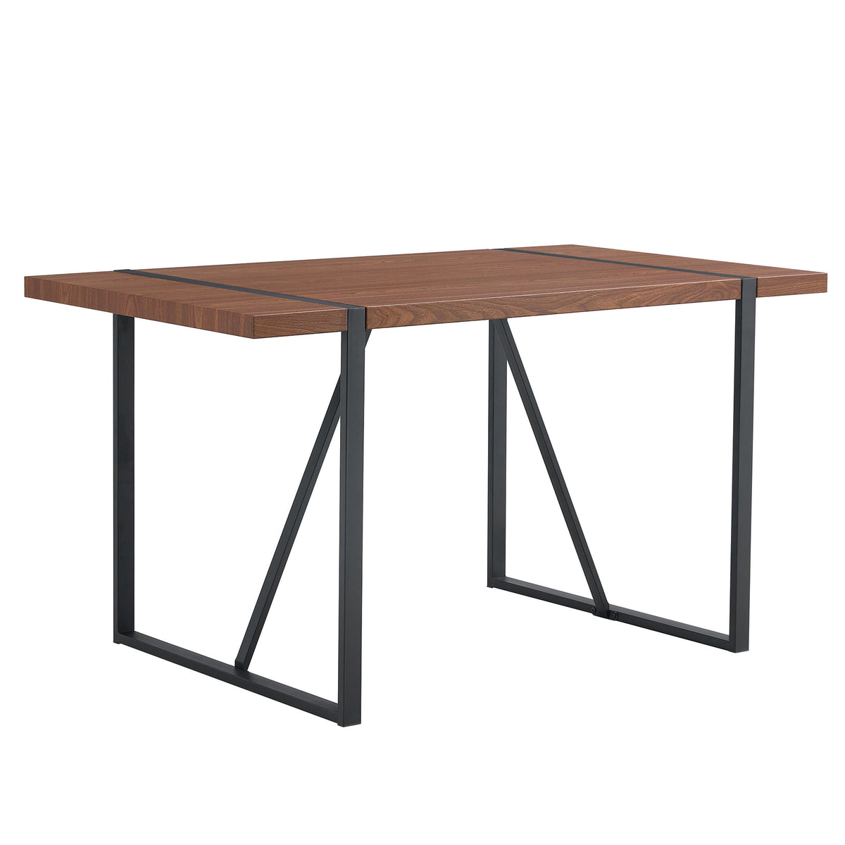 Industrial Rectangular Dining Table For 4 - 6 People