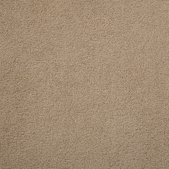 Tan upholstery fabric close-up with fine textured weave