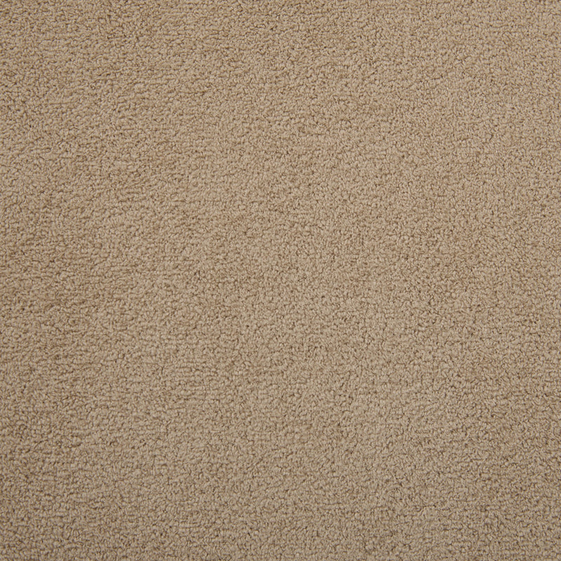 Tan upholstery fabric close-up with fine textured weave