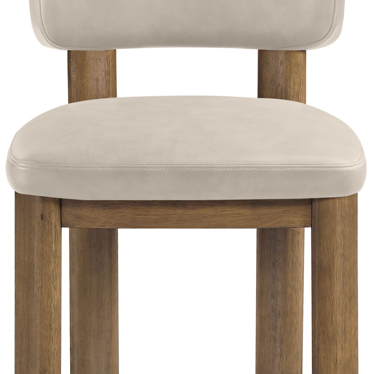 Paloma - Vegan Leather Upholstered Dining Chair (Set of 2) - Brown Frame