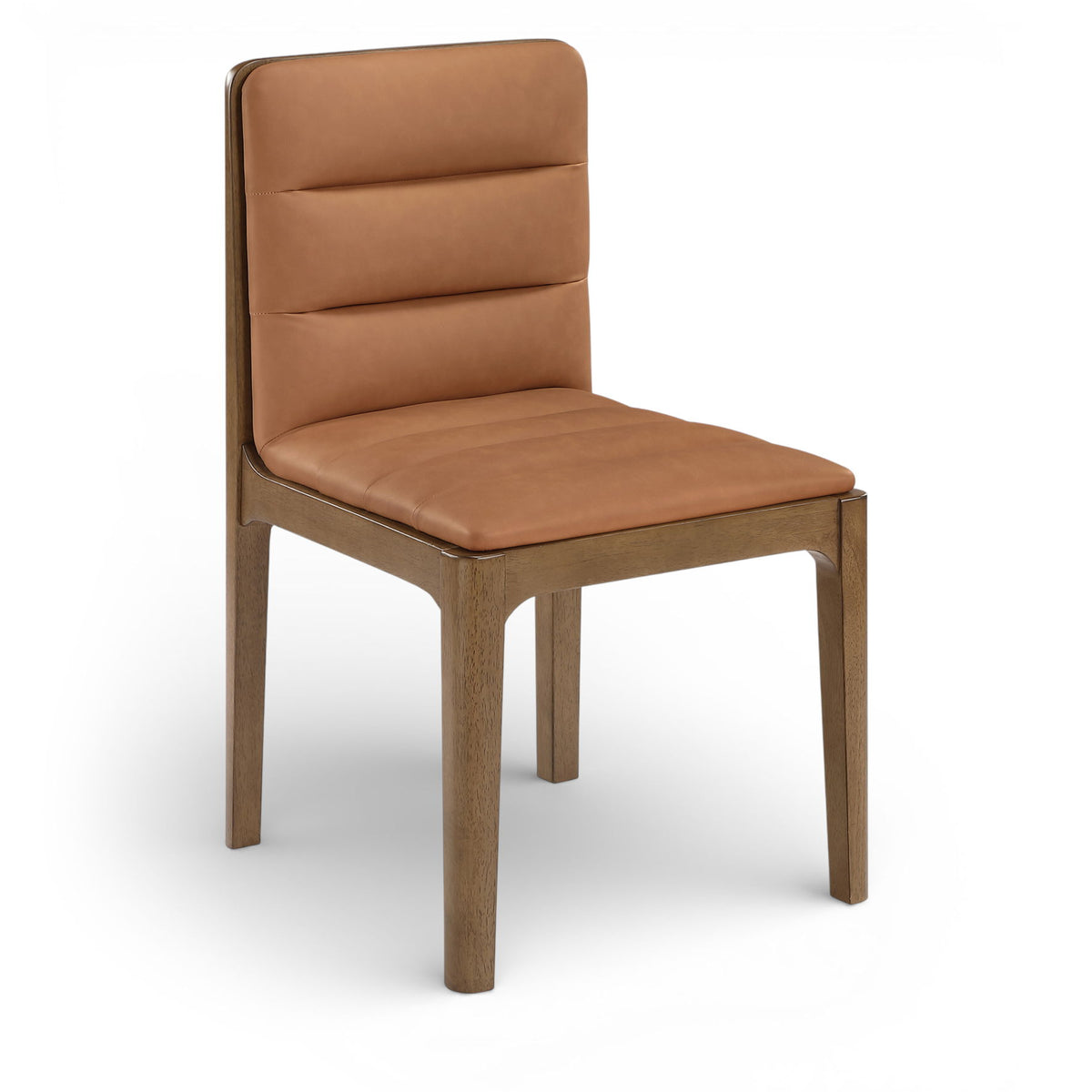 Ellis - Vegan Leather Upholstered Dining Chair (Set of 2) - Brown Base