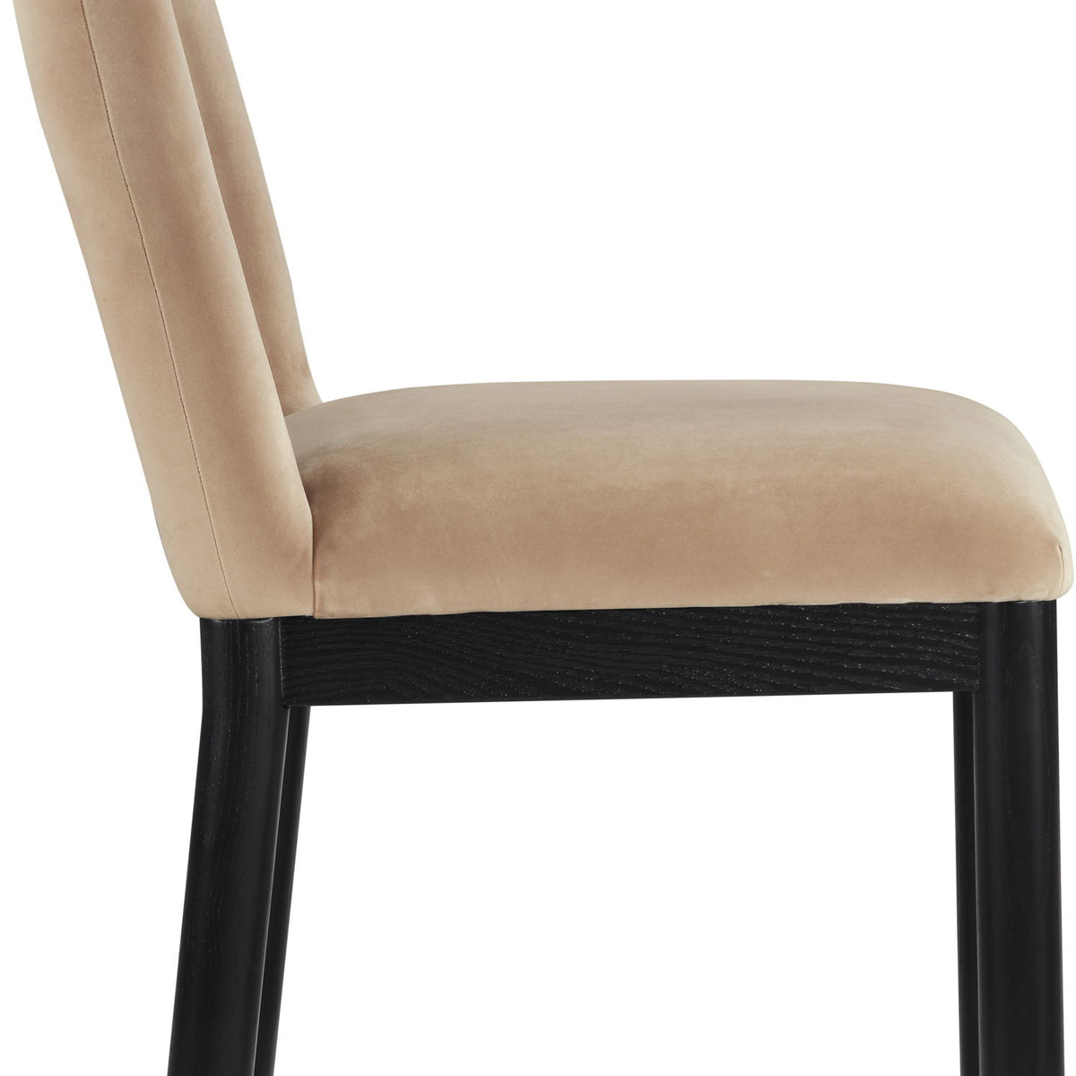 Conrad - Velvet Dining Chair With Black Legs