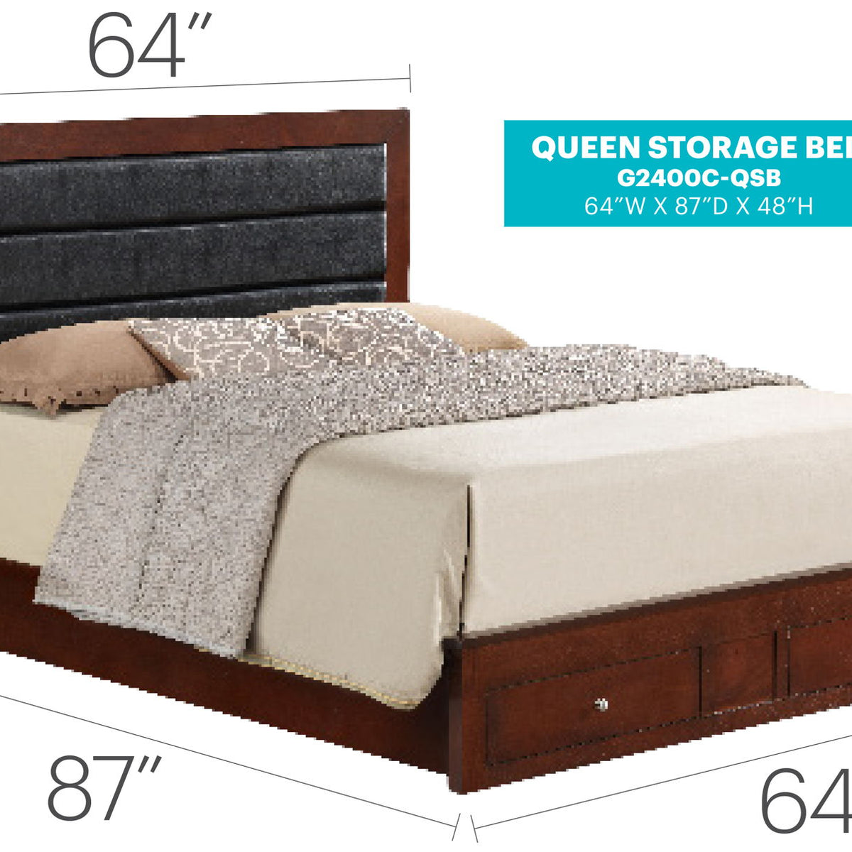 Elegant Storage Bed For Cozy Spaces