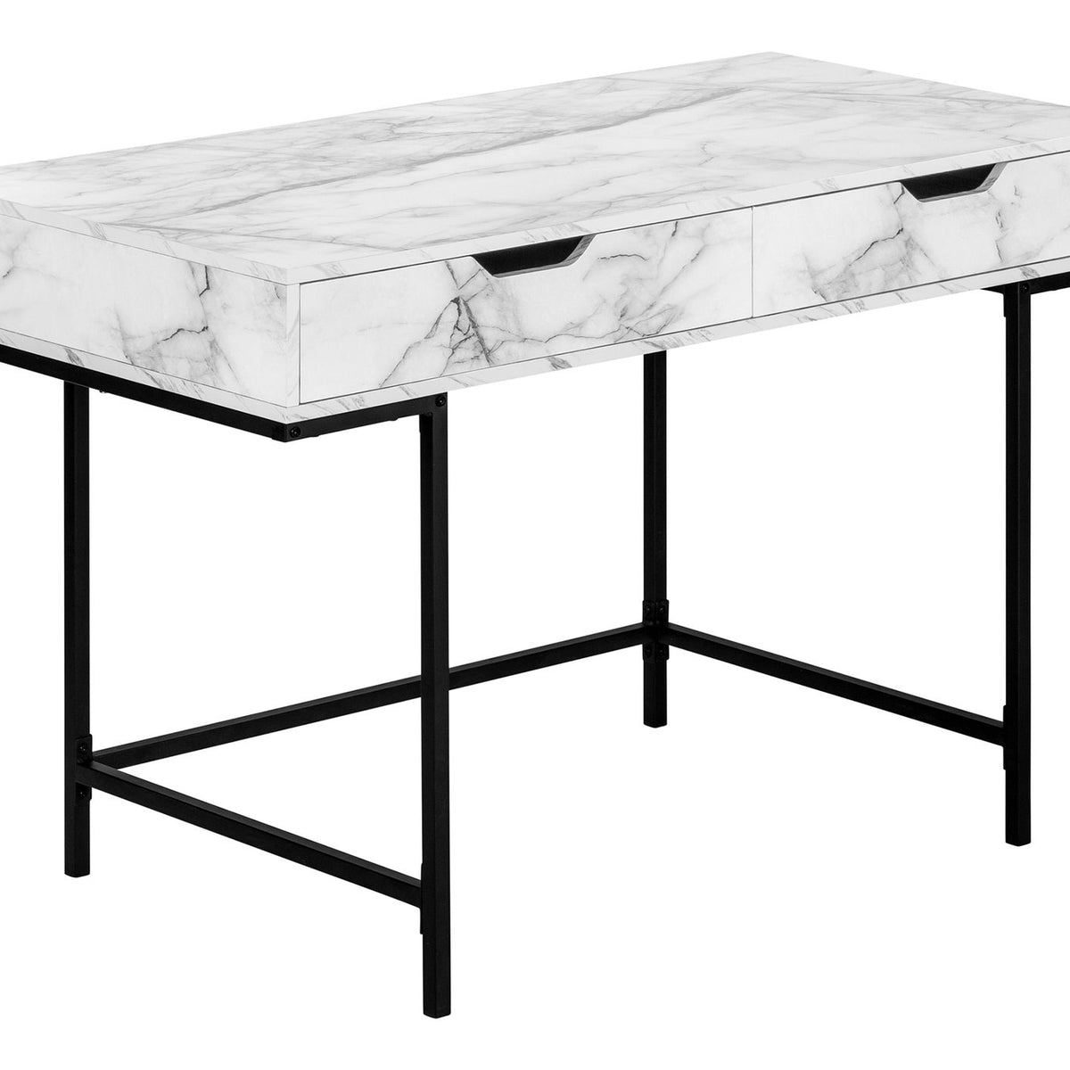 Computer Desk For Home Office, Laptop, Storage Drawers, Contemporary & Modern
