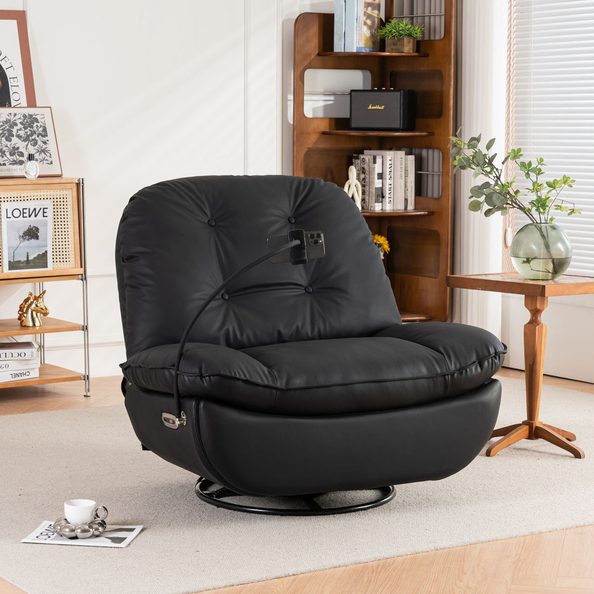 Power Recliner Swivel Glider USB Charger With Bluetooth Music Player, Sleep, Working, Game And Leisure