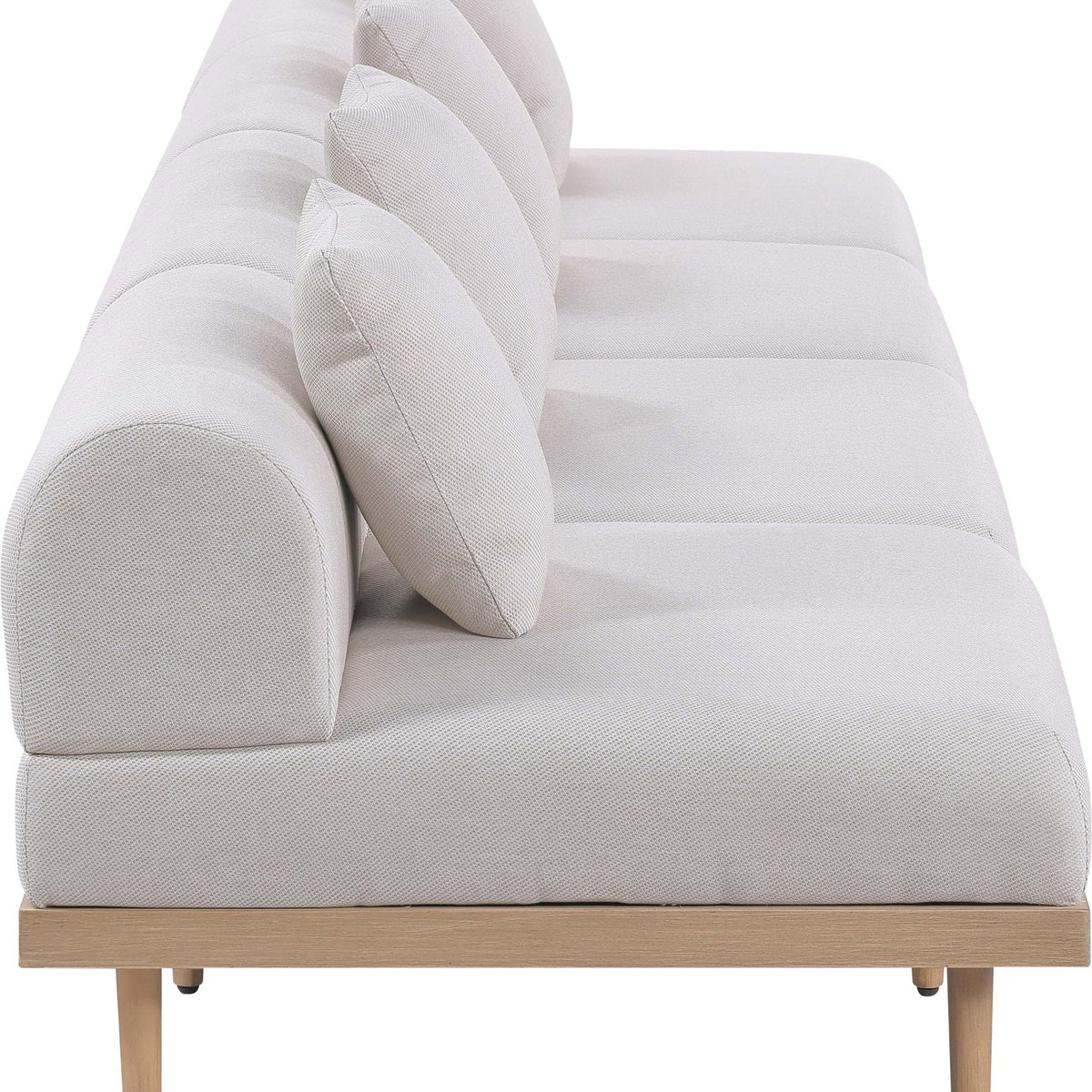 Laguna - 4 Piece 142" Upholstered Outdoor Patio Modular Armless Sofa