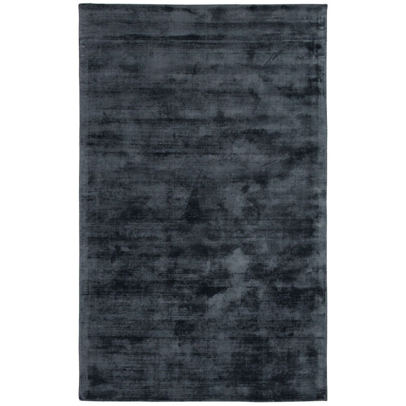 Charcoal gray distressed rectangular area rug with subtle vintage pattern
