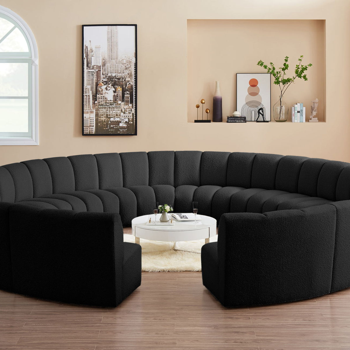 Infinity - 12 Piece Boucle Modular Sectional