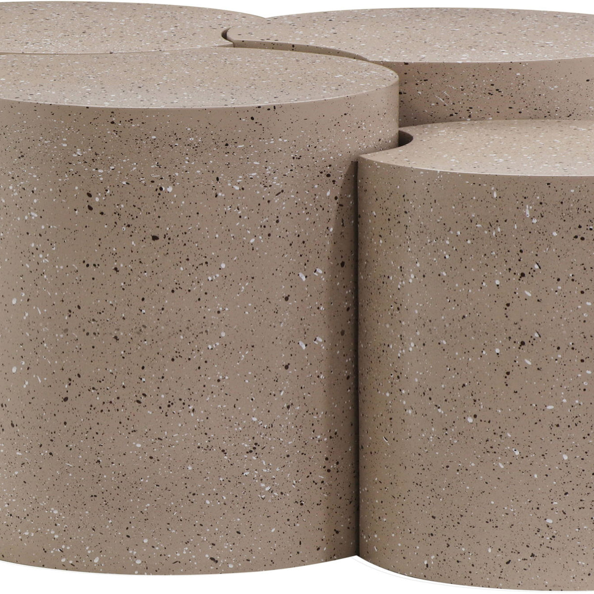 Dimple - 20" 4 Piece Modular Coffee Table - Terazzo Finish