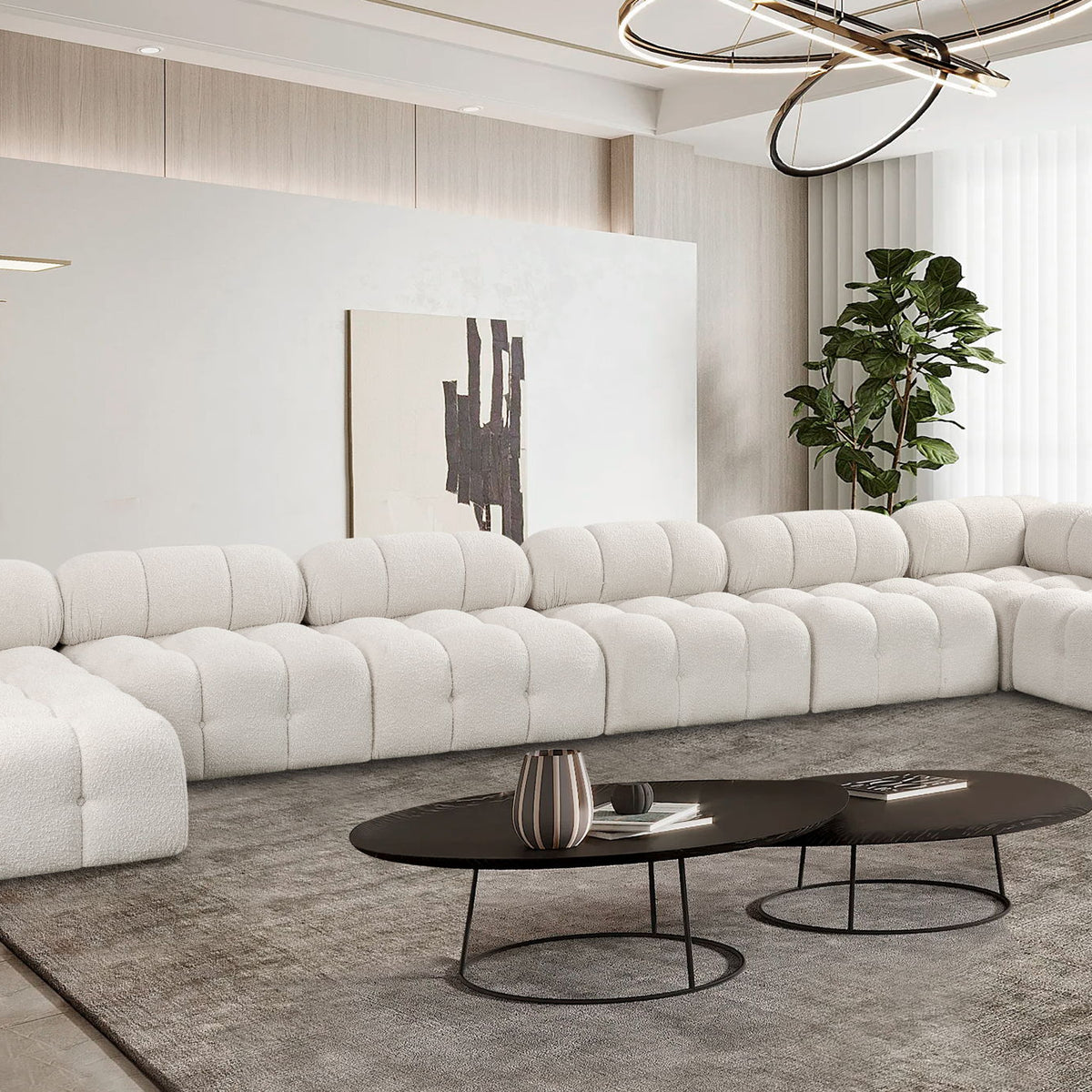 Ames - 8 Piece Fabric Modular Sectional