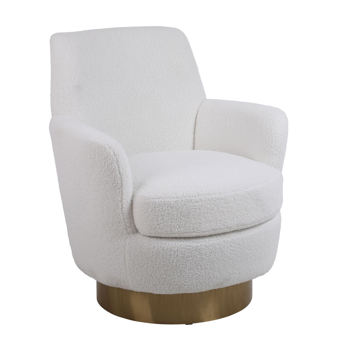 Teddy Swivel Barrel Chair, Swivel Accent Chairs Armchair For Living Room