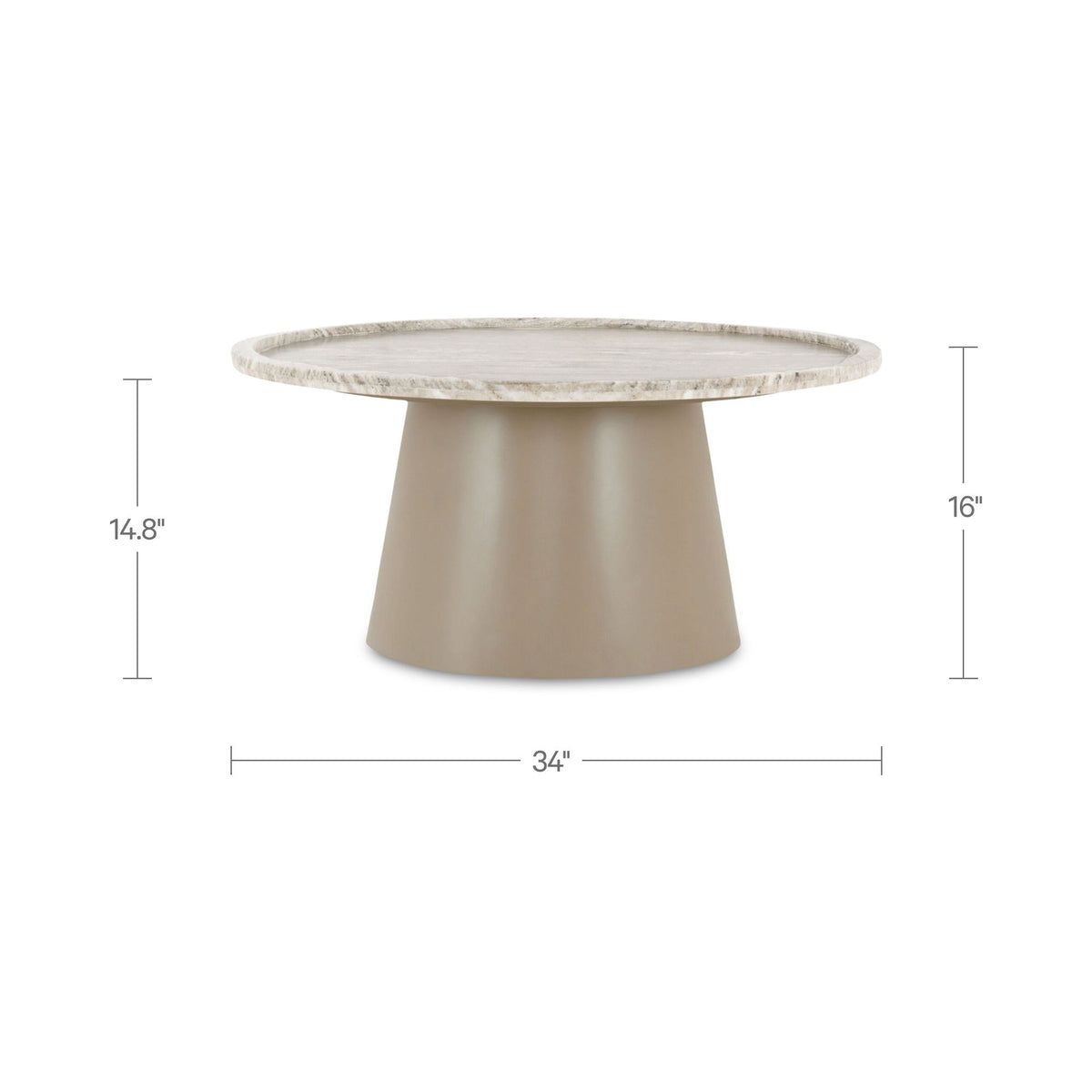 Kimberley - Coffee Table - White Marble