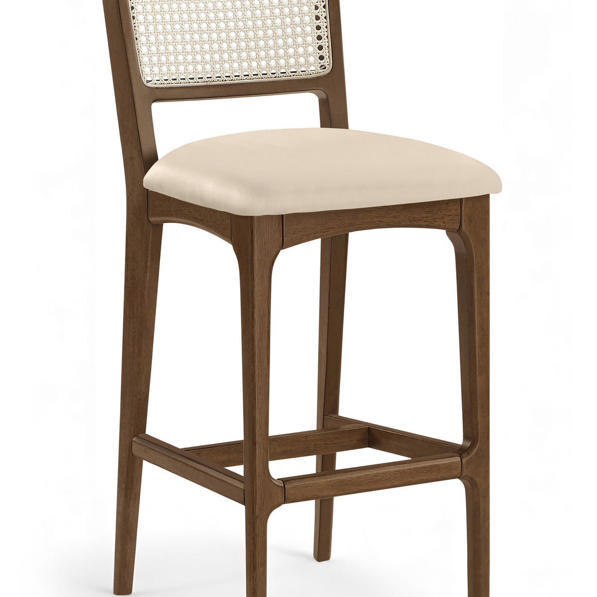 Atrium - Upholstered Bar Stool (Set of 2) - Brushed Brown Frame