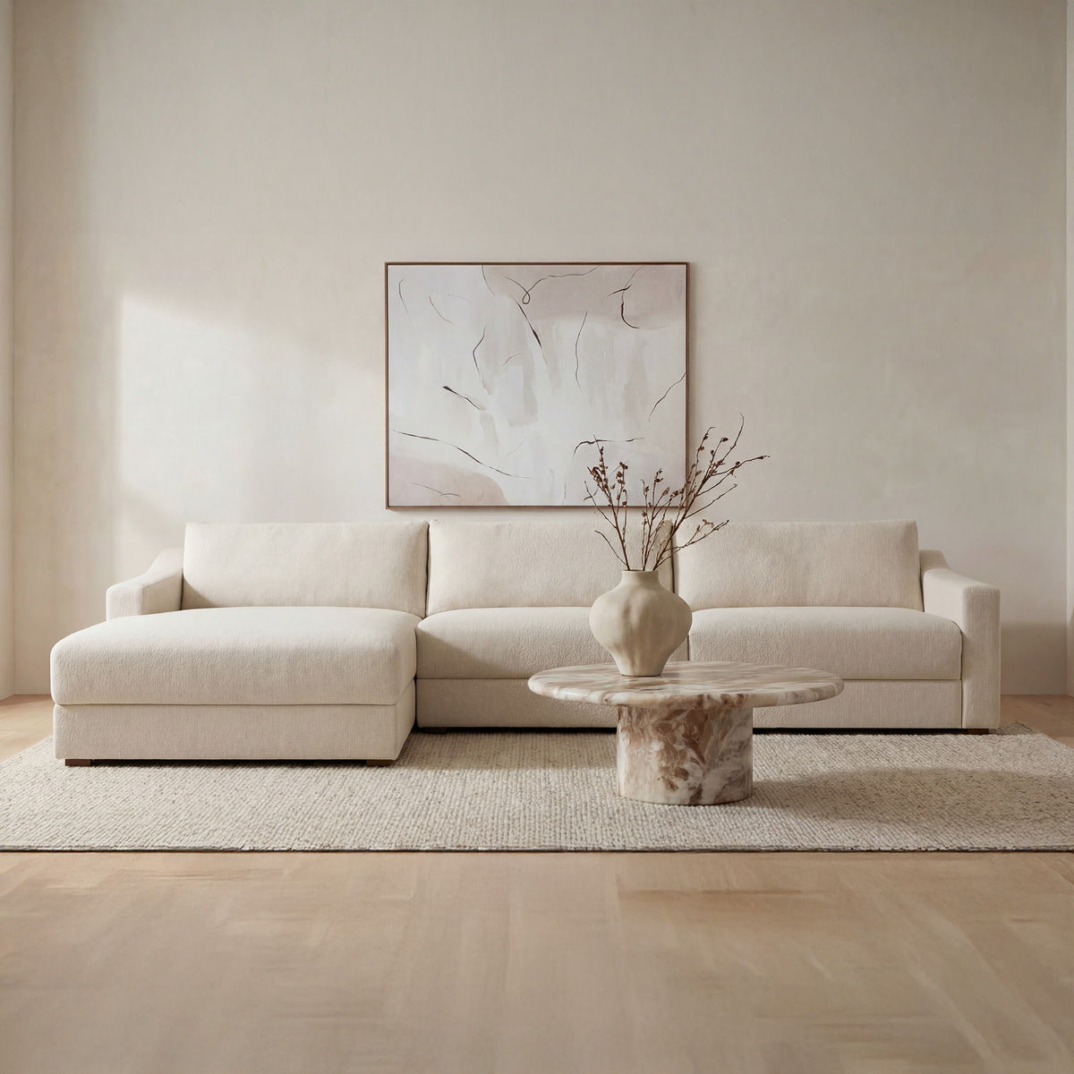 Farrow - Left Sectional - Flecked Oat
