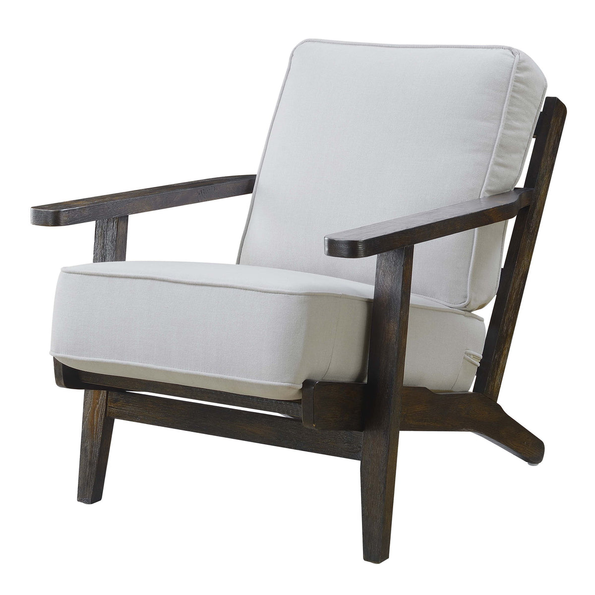 Metro - Chair (3A Packing) - Taupe / Espresso Wood Finish