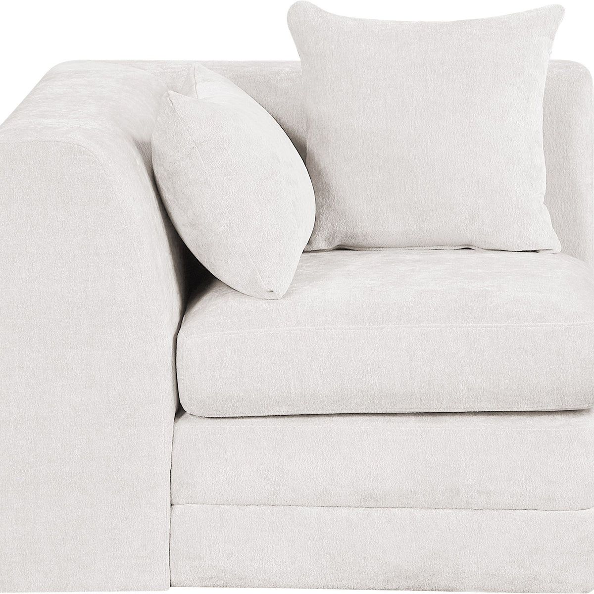 Stellar - Chenille Fabric Upholstered Modular Corner Chair