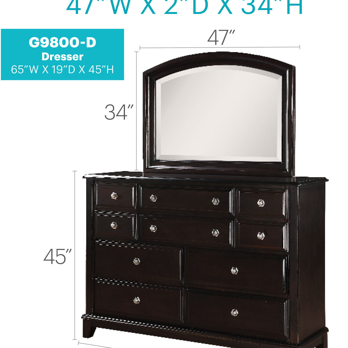Ashford - Dresser - Cappuccino